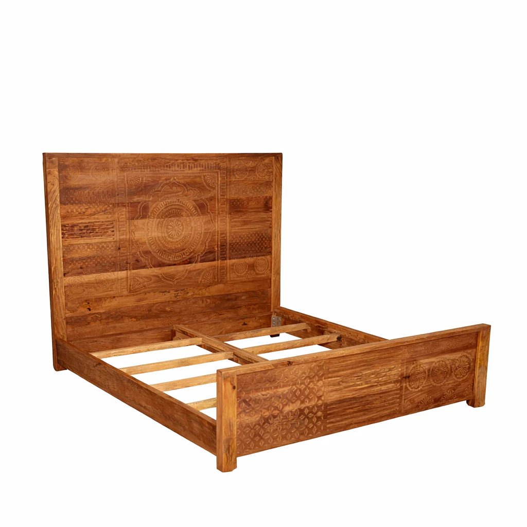 Valora Artisan Carved Bed (King Size) - DOBRI ARTS AU