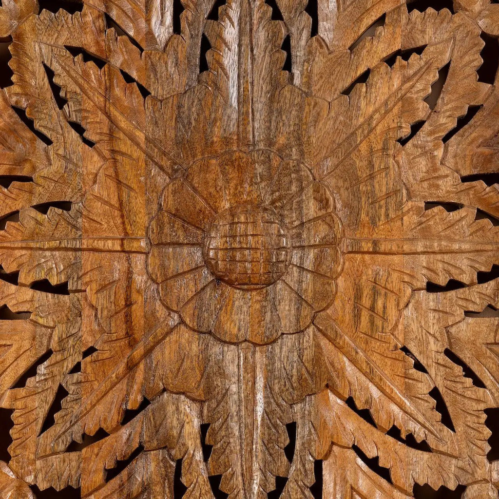 Vasundhara Grand Floral Carved Wall Panel - DOBRI ARTS AU