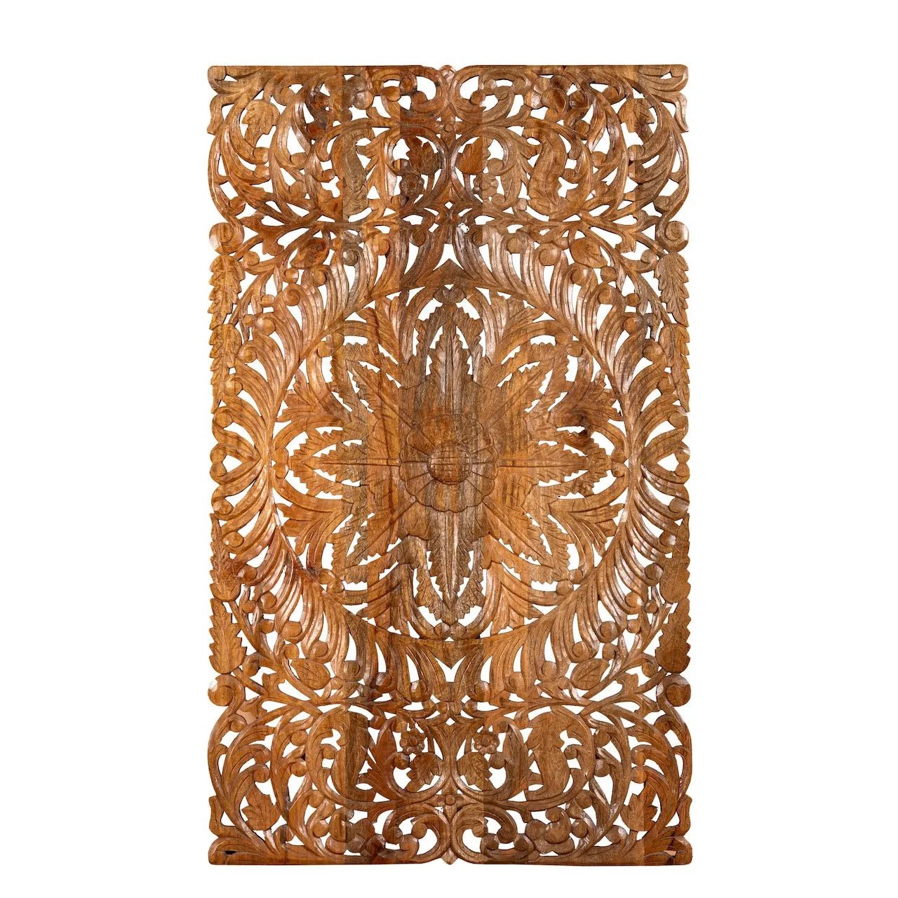 Vasundhara Grand Floral Carved Wall Panel - DOBRI ARTS AU