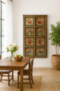 Vedanta Antique Hand-Painted Indian Door Panel - DOBRI ARTS AU
