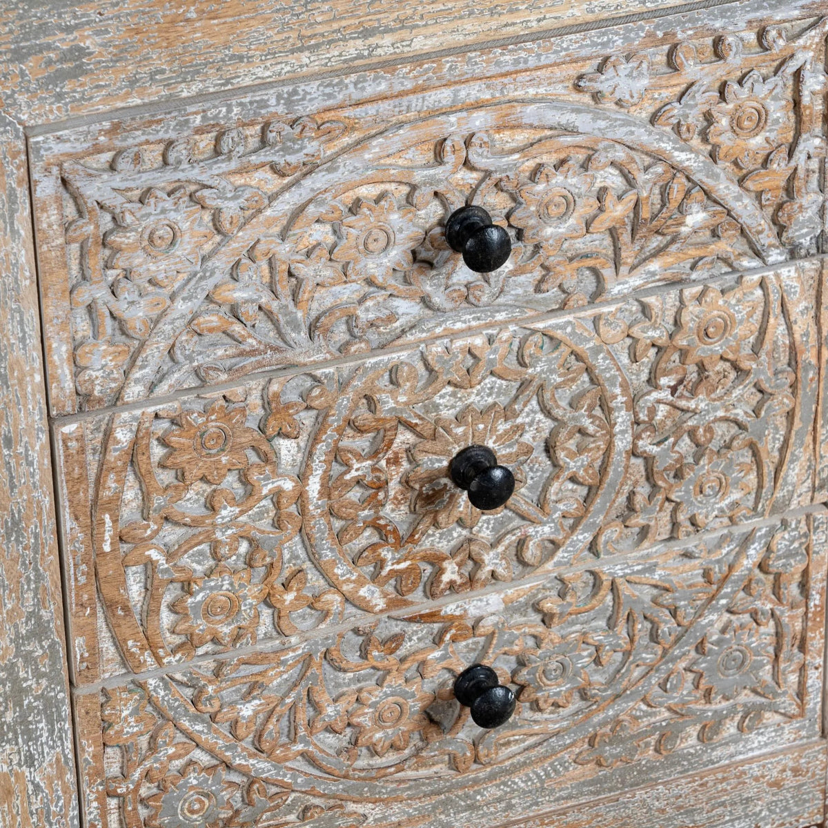 Vihana Carved Bedside Chest - DOBRI ARTS AU