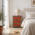 Vintage Hand-Painted Three Drawer Bohemian Chest - DOBRI ARTS AU