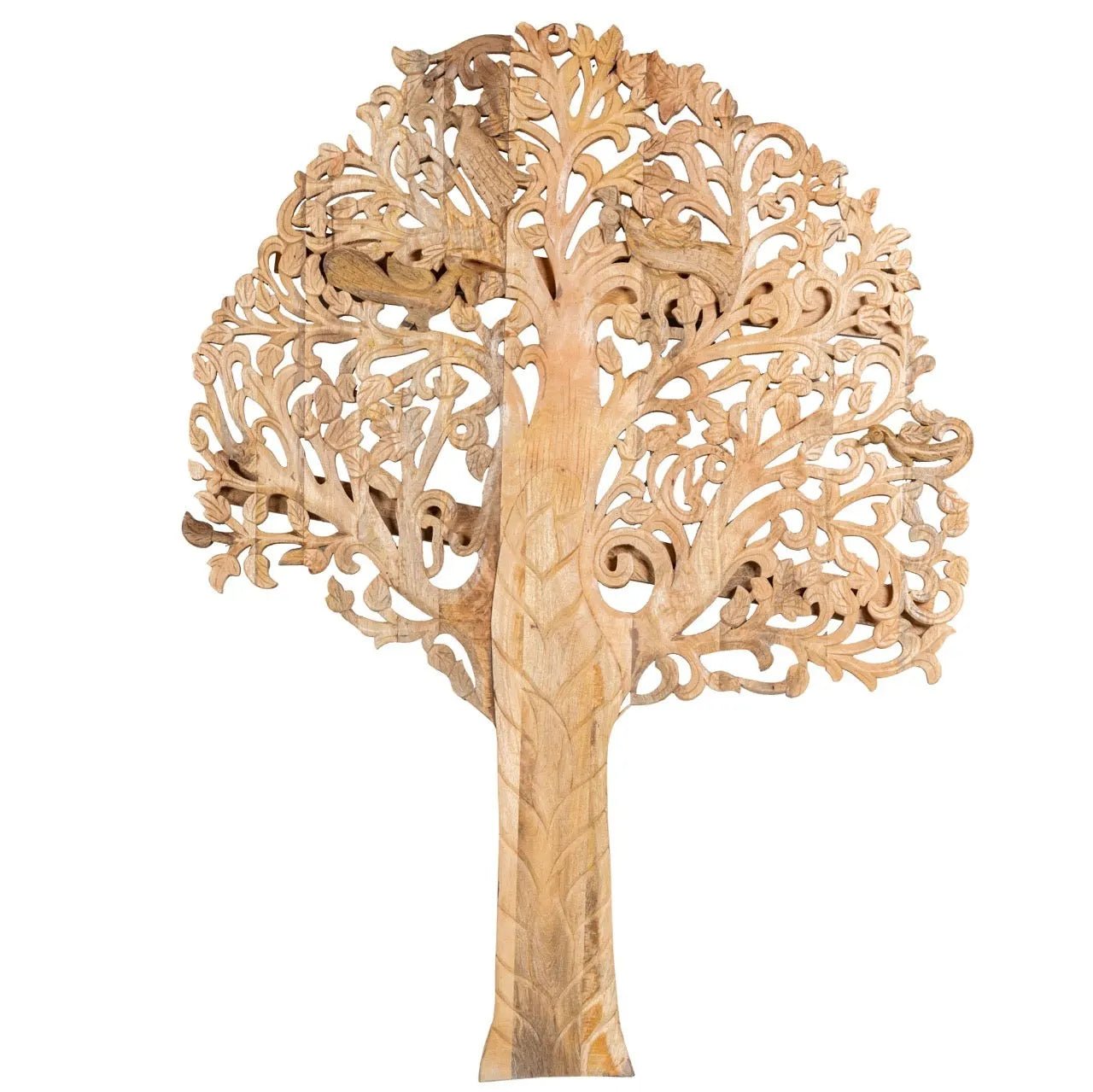 Vriksha Carved Mango Wood Tree Wall Art - DOBRI ARTS AU