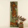 Vyagra Vintage Hand-Painted Tiger Wall Panel - DOBRI ARTS AU