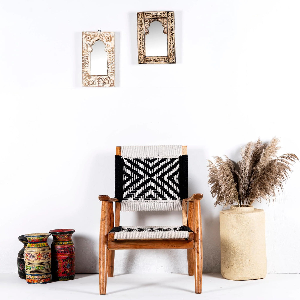 Zara Woven Accent Armchair - DOBRI ARTS AU