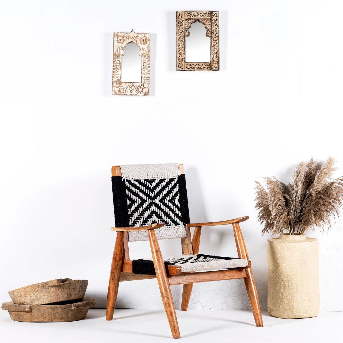 Zara Woven Accent Armchair - DOBRI ARTS AU